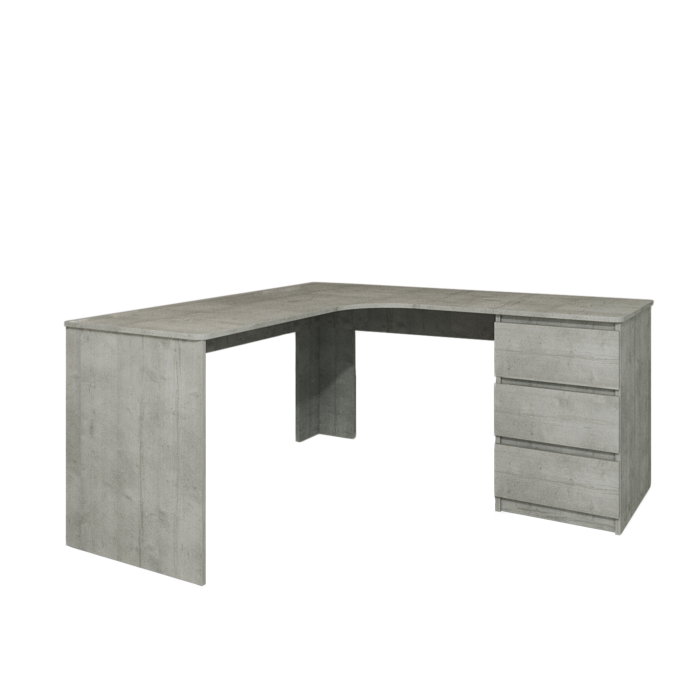 Стіл письмовий кутовий Сапфір Захід Меблі одна тумба 1200х1300х750 мм Моноліт